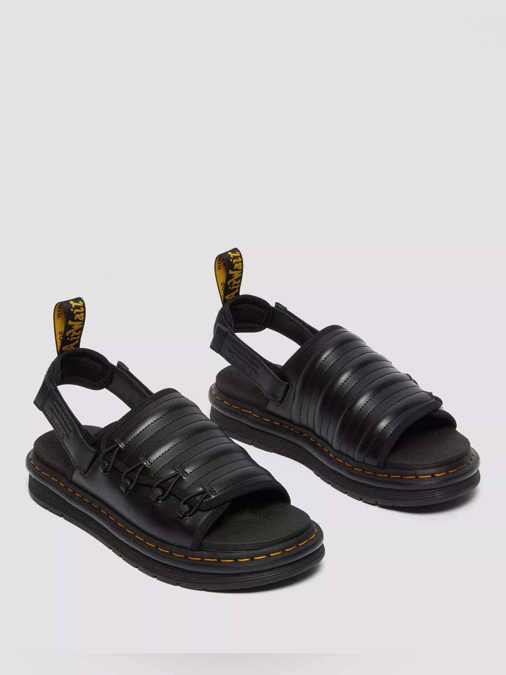 Dr. Martens Mura suicoke Black Leather Padded Strap Sandals size US 5